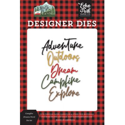 Echo Park Let's Go Camping Die Set - Campfire Dreams